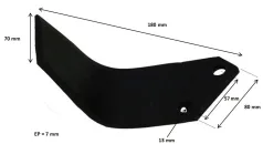 LAME U EQUERRE 180X80X8 EA57 G - HOWARD