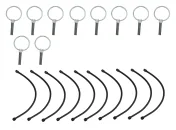 Goupille clips Ø 11 mm + chaîne