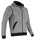 Sweat capuche à zip gris-noir