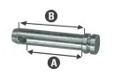 AXE SIMPLE CAT2 D25 L155