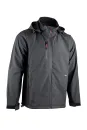 BLOUSON ROCK SOFTSHELL GRIS-NOIR