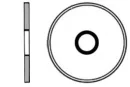 Rondelle plate XL zing M12X40-100