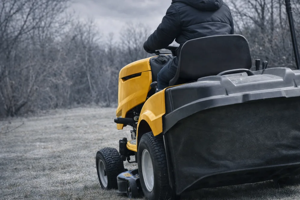 Batterie tracteur tondeuse en hiver