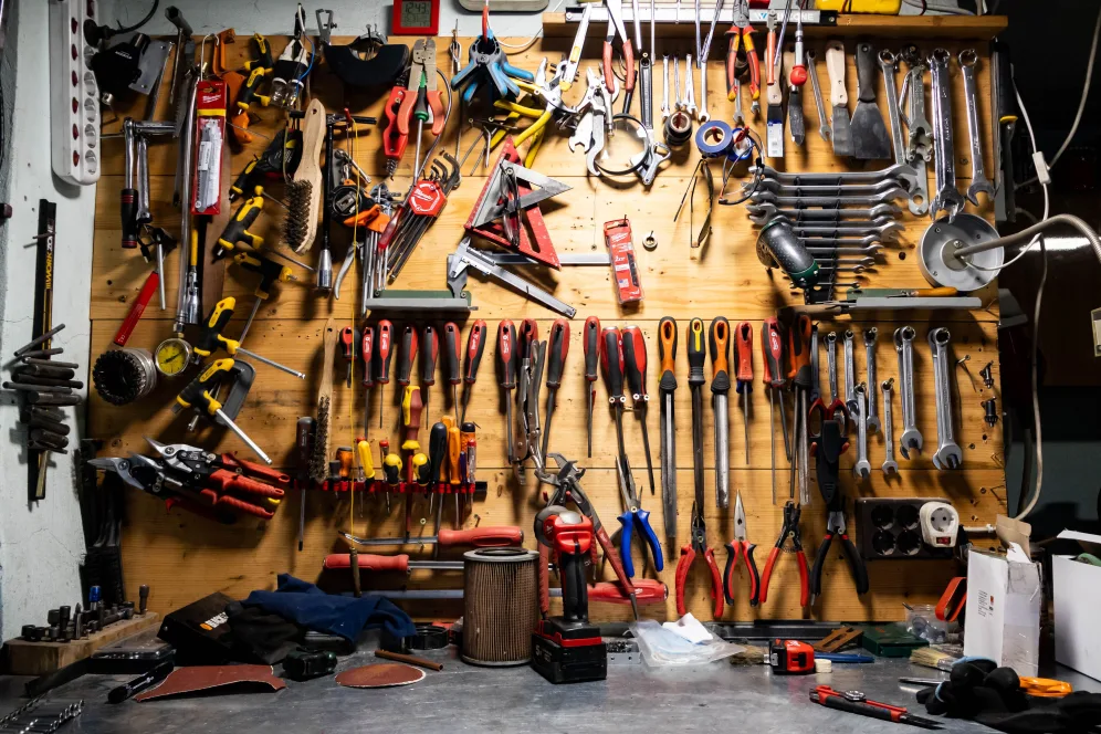 Panneau d'outils d'atelier