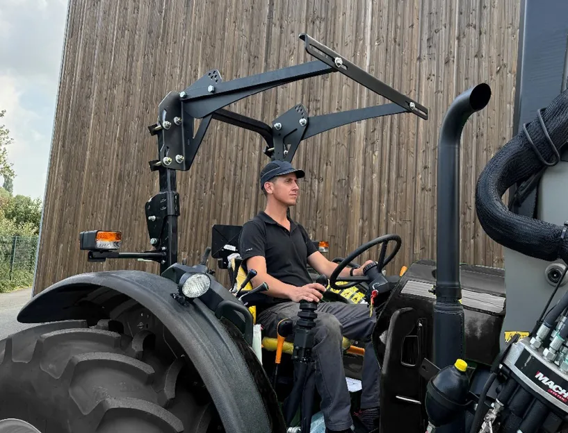 Système OPG sur chargeur agricole