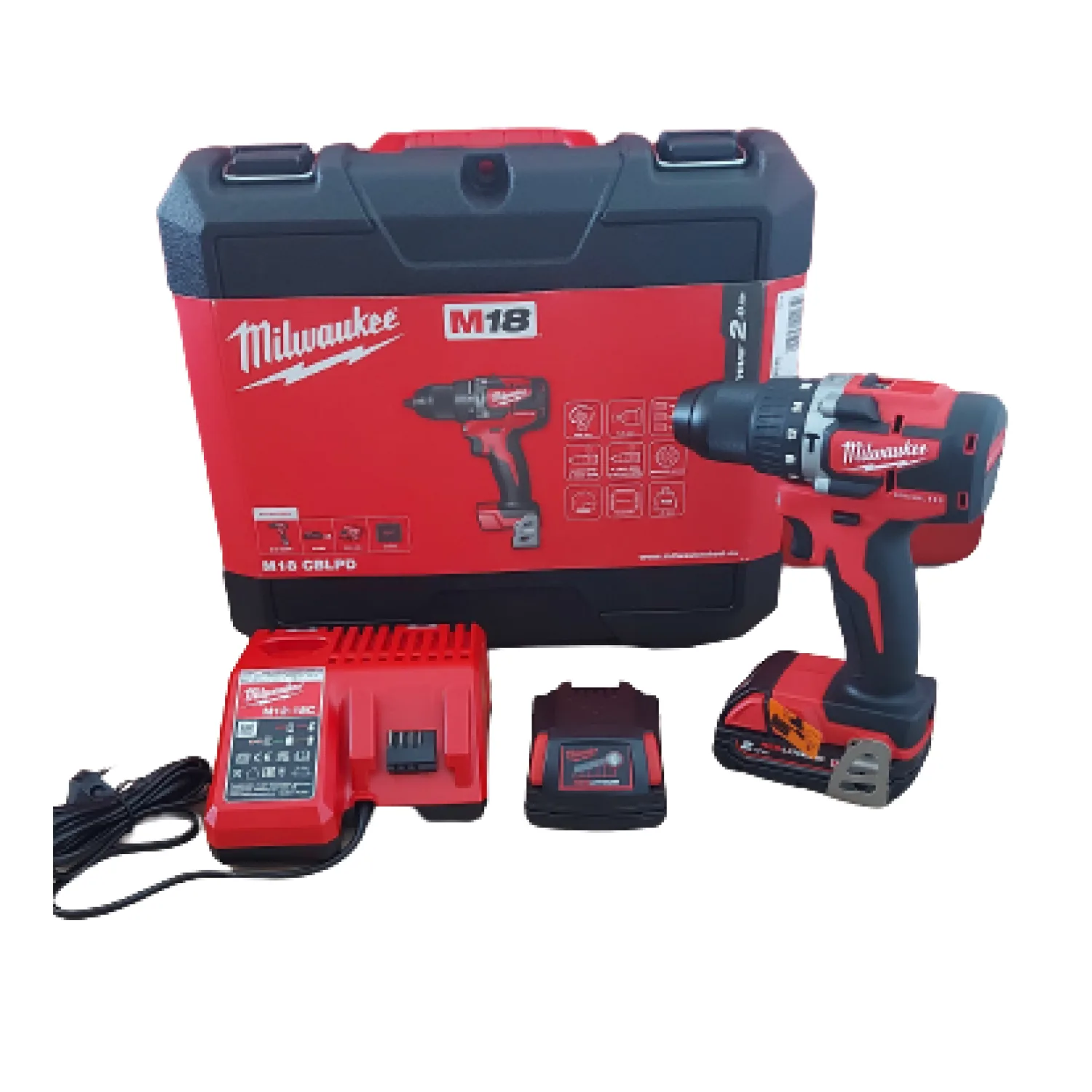Milwaukee M18 BLPD2-501X Perceuse-visseuse à percussion sans fil 82 Nm 18V Brushless + 1x