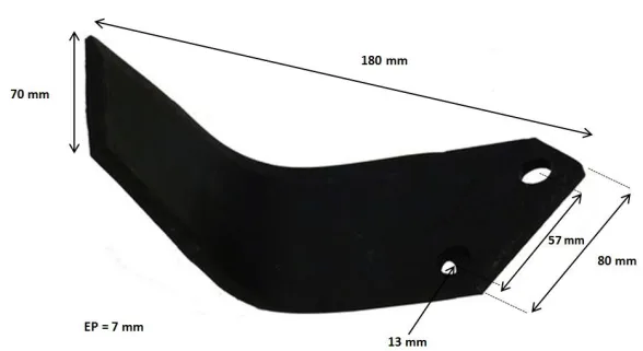 LAME U EQUERRE 180X80X8 EA57 G - HOWARD