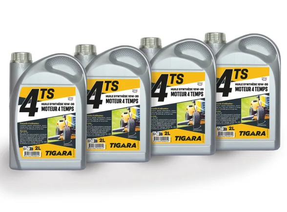 Huile moteur 4 temps 2 L motoculture | TIGARA - Image n°1