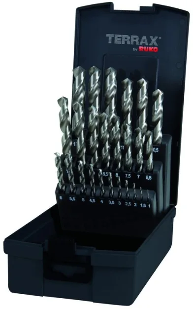 Forets en métal HSS 25 pièces - TERRAX-RUKO - Image n°1