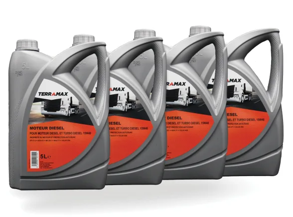 HUILE MOTEUR DIESEL 15W40 5L - TERRAMAX - Image n°1