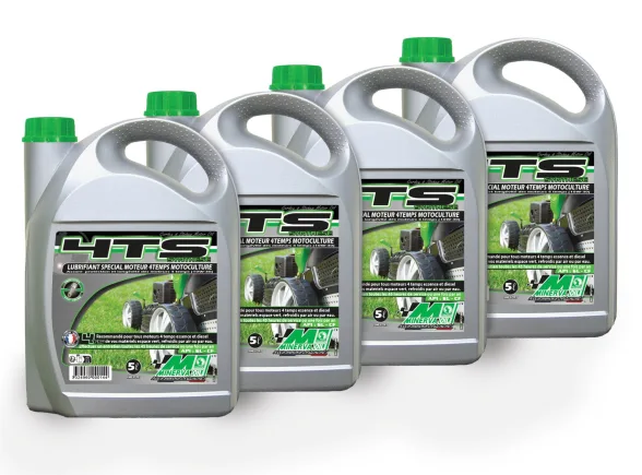 Huile moteur 4 temps synthétique 5 L motoculture | MINERVA - Image n°1