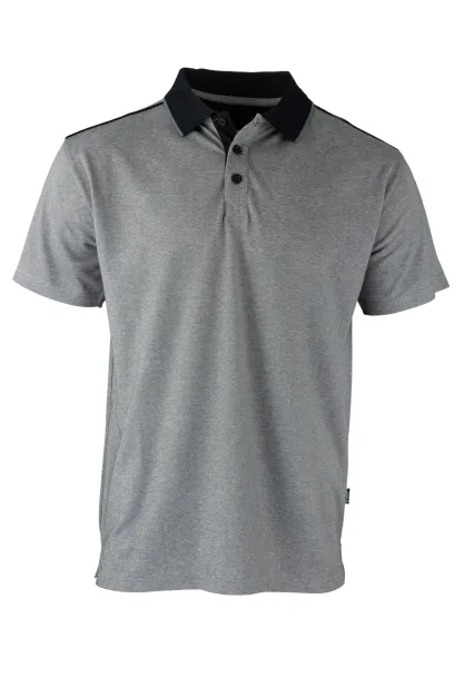 Polo manches courtes gris BIOTOPE | LMA - Image n°1