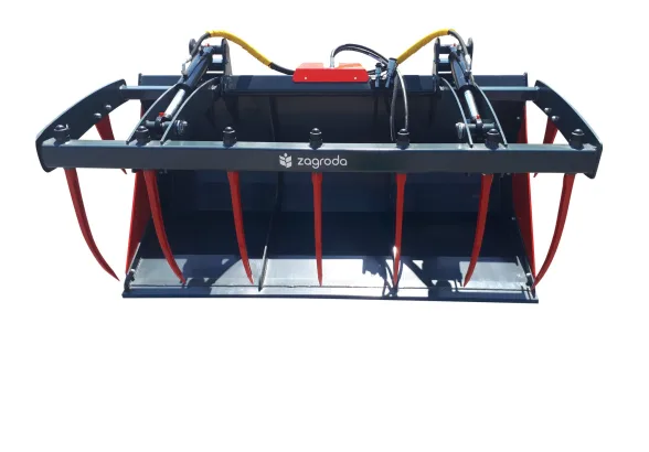 Godet à grappin RX avec vérins hydrauliques 2,20 m | ZAGRODA - Image n°1