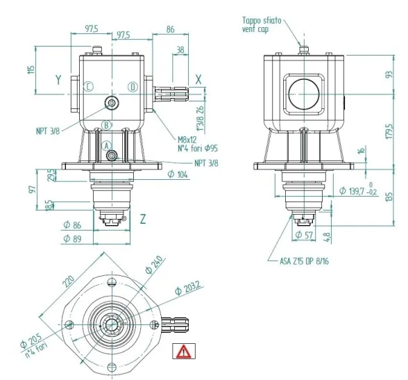Boitier de renvoi à arbre 60 HP - CMR - Image n°3