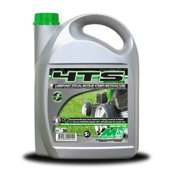 Huile moteur 4 temps synthétique 5 L motoculture | MINERVA - Image n°2