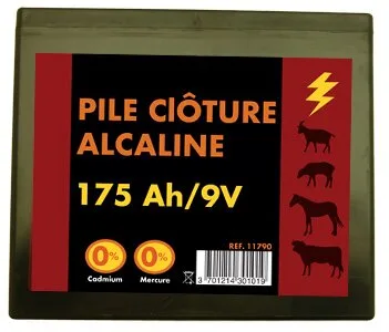 Pile alcaline électrificateur 9 V 175 Ah - Image n°2
