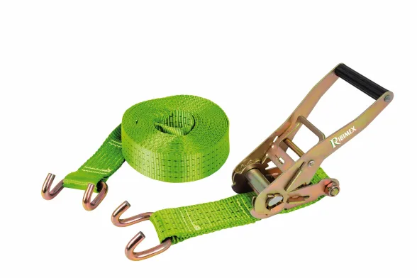 Sangle cliquet 9 m 2 T crochet ouvert | RIBIMEX