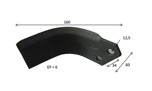 Lame gauche pour fraise FLASH - THUNDER - EAGLE origine - DEL MORINO - Image n°2