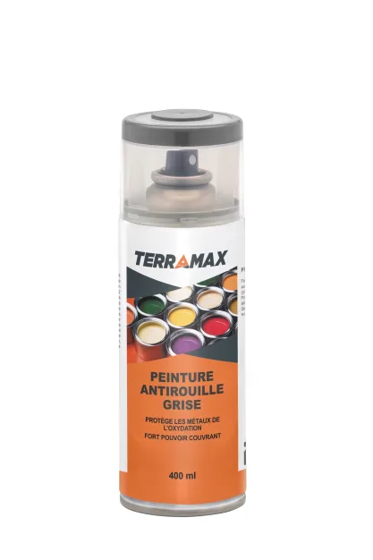 Peinture antirouille gris 400 ml | TERRAMAX