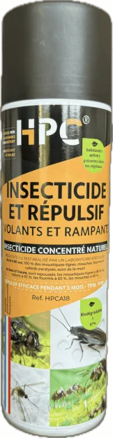 Insecticide répulsif volant rampant 400 ml - HP CHIMIE - Image n°1