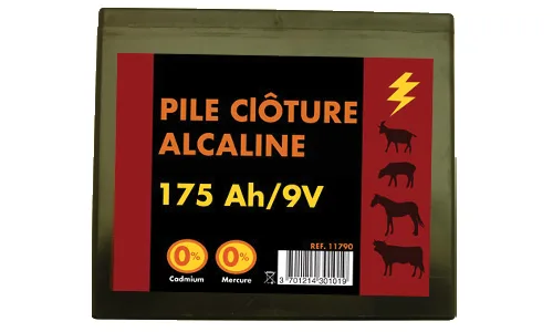 Pile alcaline électrificateur 9 V 175 Ah - Image n°3