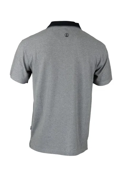 Polo manches courtes gris BIOTOPE | LMA - Image n°3