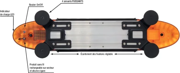Rampe de signalisation convoi agricole LED - Image n°2