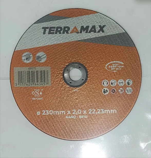 Disque à tronçonner acier 230X2X22,23 mm | TERRAMAX