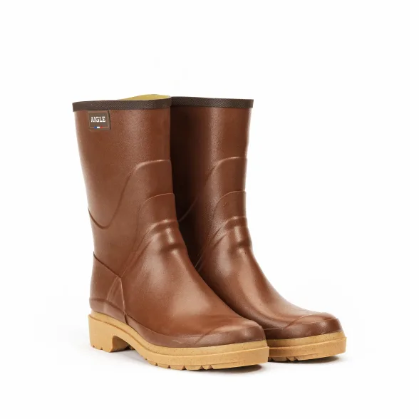 Bottes caoutchouc naturel BISON 2 ambre | AIGLE - Image n°3